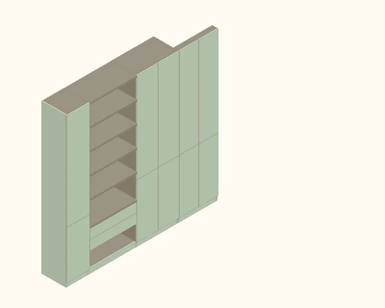 3D render of the wardrobe